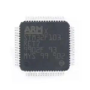 STM32F103RET7 LQFP64 new original STM32F1 Microcontroller ic MCU STM32F103RE flash chip electronic components