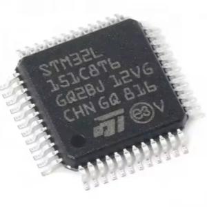 New Original STM32L151C8T6 ic MCU with 32bit flash STM32L151C8T6TR in stock stm32l1 microcontroller chip LQFP48